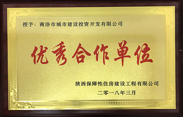  市城投公司荣获棚改&ldquo;优秀合作单位&rdquo;受到省保障房公司表彰