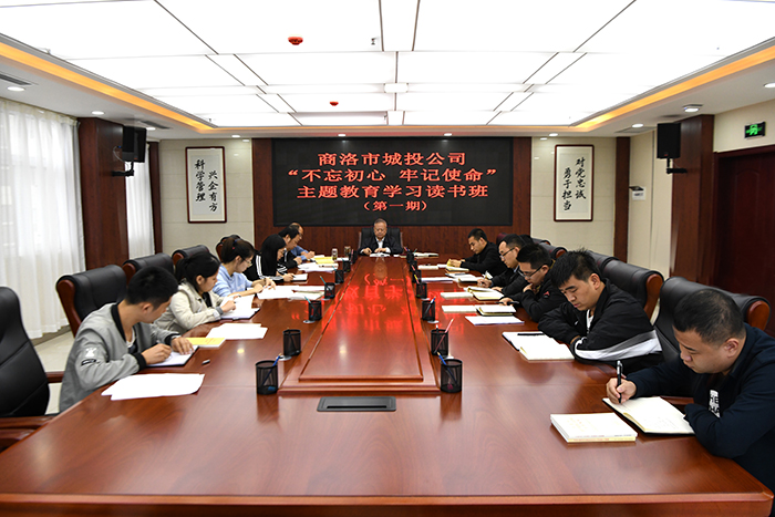 市城投公司开展第一期&ldquo;不忘初心    牢记使命&rdquo; 主题教育学习读书班