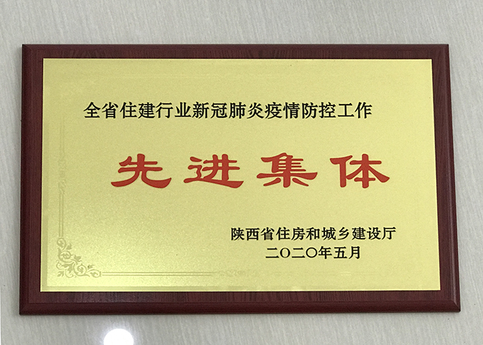 市城投公司荣获全省住建行业新冠肺炎疫情防控工作&ldquo;先进集体&rdquo;称号
