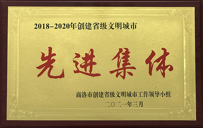 公司荣获创建省级文明城市工作先进集体称号